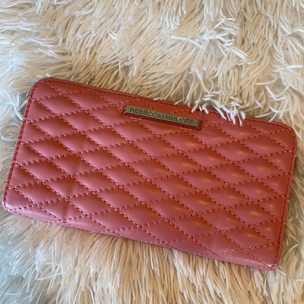 Rebecca Minkoff Pink Quilted Wallet